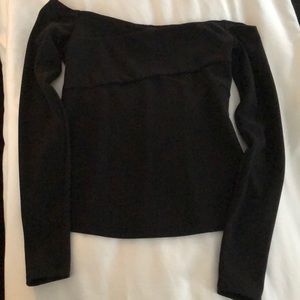 Zara Black Off Shoulder Top